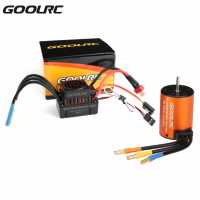 [COD]GoolRC อัพเกรดกันน้ำ3650 4300KV มอเตอร์แบบไม่มีแปรงพร้อม60A ESC Combo Set สำหรับ110 RC รถรถบรรทุก