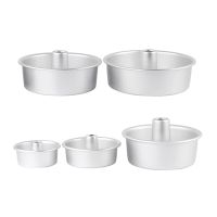 4/5/7/9/10Inch 3 In 1 Aluminum Alloy Round Hollow Non Stick Chiffon Cake Mold Angel Food Cake Pan Baking Mould with Removable