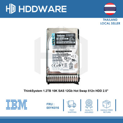 ThinkSystem 1.2TB 10K SAS 12Gb Hot Swap 512n HDD 2.5" // 7XB7A00027 // 00YK016