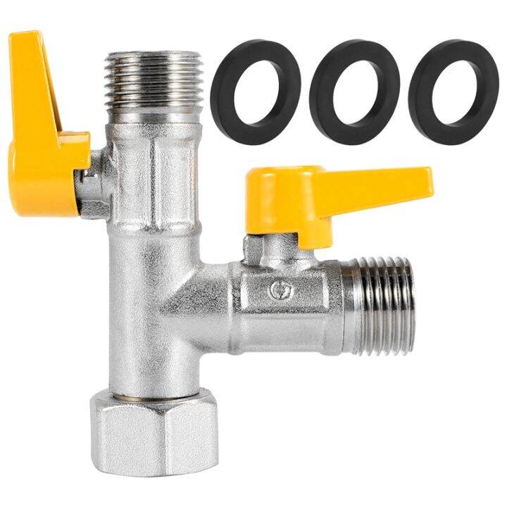 Brass Water Diverter 3 Way Shower Diverter Valve T Adapter Shower Head