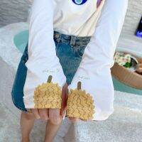 ▲❧ 2 pieces 1 pairs New Korean-Style Cute Fruit durian Oversleeves All-match Sun Protection UV Sun Protection Arm Sleeves