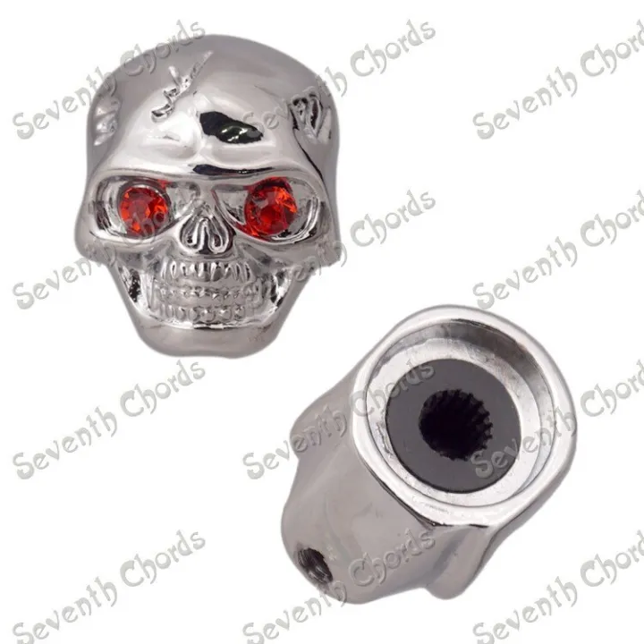 4-pcs-metal-skull-head-volume-tone-pot-speed-control-knob-for-electric-guitar-bass-black-chrome-gold-guitar-bass-accessories