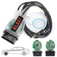 สายวินิจฉัยรถเครื่องสแกน Obd2รถยนต์ Els27 Elm327 Forscan สำหรับวินิจฉัยรถการเข้ารหัสฟอร์ดเครื่องมือสแกนปลดล็อคฟังก์ชั่นที่ซ่อนอยู่