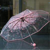 【Ink and green】โปร่งใสใส UmbrellaMushroom Apollo3 FoldLong-Handle UmbrellaInk and green Sale