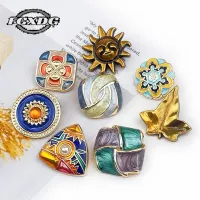 【CW】 20mm Colored Clothing Buttons Irregular Ethnic Metal Sewing Fashion for