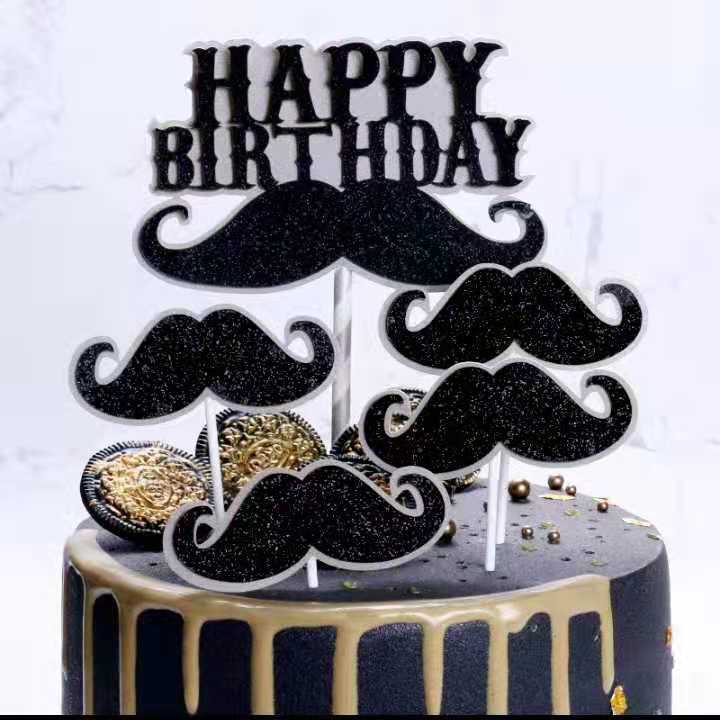 Mustache Father's Day Cake - Fondant Cakes in Lahore