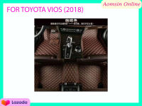 พรมปูพื้นเข้ารูป 6D Premium Fitted Leather Mats FOR TOYOTA VIOS (2018)