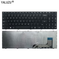 ☏✽ஐ  YALUZU new for Lenovo IdeaPad 100 15IBY B50 10 US layout Keyboard 5N20J30779 black with frame