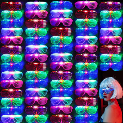 102050 Pcs Glow In The Dark Party Glasses Light Up LED Glasses Neon Party Favors Sunglasses for Kids s Birthday Christmas