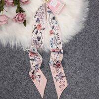 卍 Rose Brand Scarf Women Silk Scarf Bag Skinny Scarves New Design Wrist Towel Foulard Neckerchief Headband For Ladies