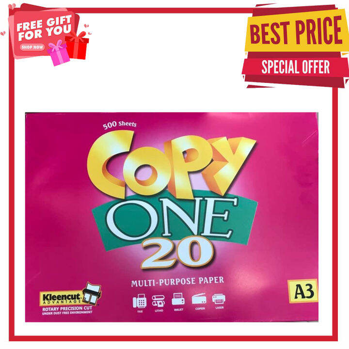 Copy one Bond paper A3 sub 20 5 REAMS (1 BOX) | Lazada PH