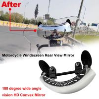 For KAWASAKI SUZUKI YAMAHA HONDA BMW Motorcycle Windscreen Windshield 180 Degree Blind Spot Mirror Wide Angle Rear view Mirrors