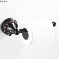 ∏ DyuIhr retro black wall-mounted paper towel rack copper material antique copper craft roll paper rod bathroom accessories