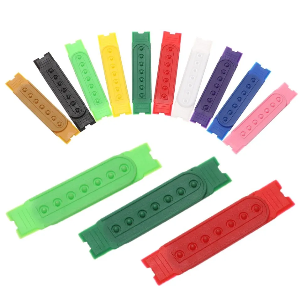 5 Sets Colorful 7 Holes Hats Replacement Straps Buckle Fasteners