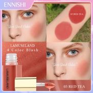 ENNISHI LAMUSELAND 4 Colors Mini Blush Liquid Face Blusher Natural Long