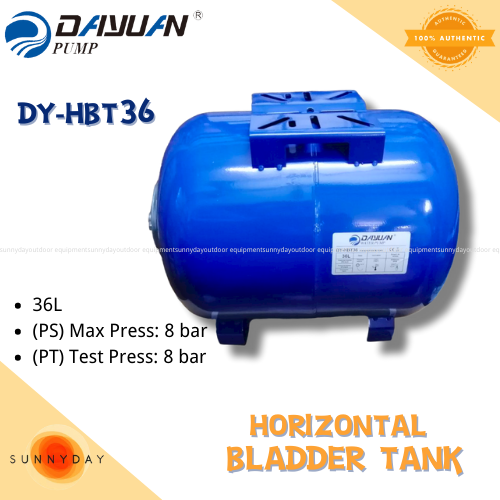 Dayuan Horizontal Bladder Tank 36 liters (DYHBT36) Heavy Duty Lazada PH