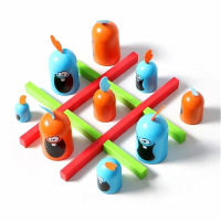 Play Game? Finger Rock Educational Gobblet Gobblers Toys Tic-Tac-Toe Chess Parent Children Board Game Party Strategy Game For Kids