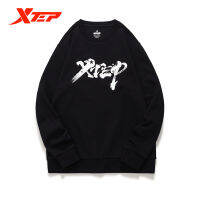 Xtep เสื้อกันหนาวผู้ชายฤดูใบไม้ร่วงใหม่คอกลมแขนยาวคอเต่าถักกีฬา879329920115