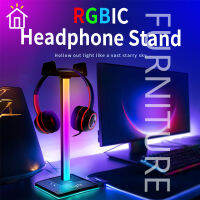 ⚡FT⚡RGBIC Headphone Stand LED Strip Light Touch Control Backlight for TV Desktop Home Decor Ambient Atmosphere Lamp Headset Holder