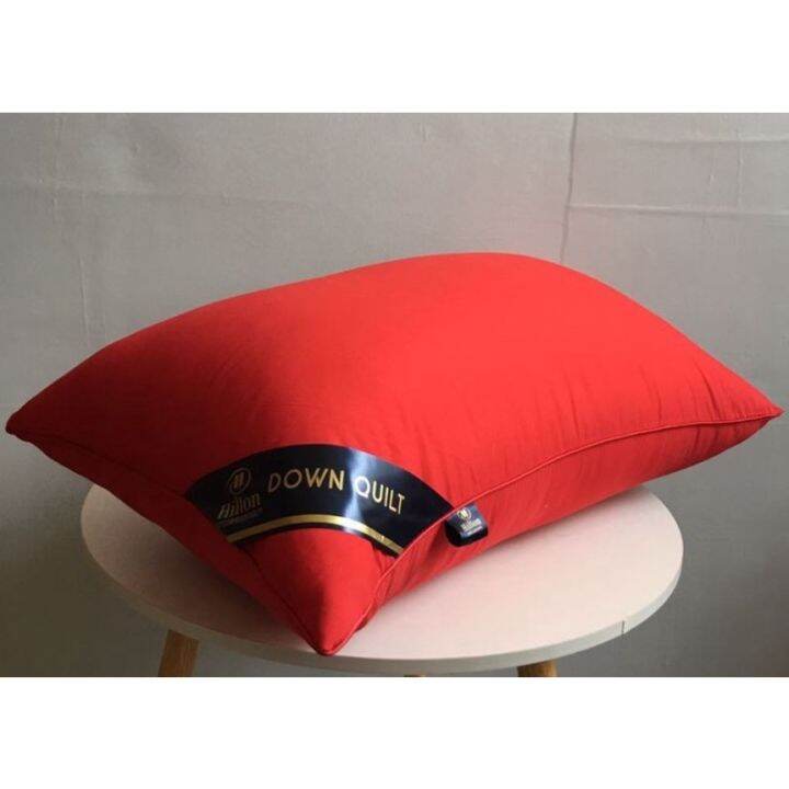 Authentic HILTON Hotel Pillow down quilt (CHOCOLATE / BIG RED / DARK