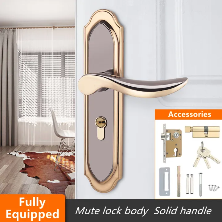 Bedroom Door Lock Indoor Household Generalpurpose Door Woode Door Lock