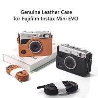 เคสหนังย้อนยุคของแท้สำหรับ Fujifilm Instax Mini EVO พร้อมถุงเก็บกล้อง KPY-006 Tali Bahu เคสห่อหุ้ม