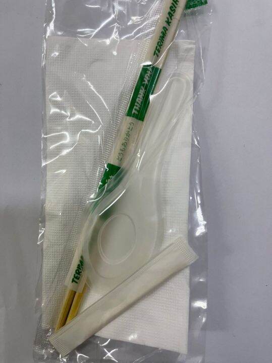 Disposable Plastic Cutlery Set (spoon, fork ,tissue) Kitchen Takeaway