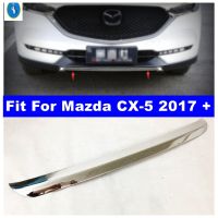 Front Bumper Bottom Lid Protection Panel Plate Cover Trim For Mazda CX-5 CX5 2017 - 2022 Stainless Steel Accessories Car-styling