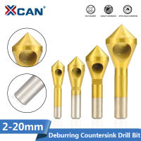 XCAN HSS4241 Countersink Deburring Drill Bit 2-5-10-15 10-15 15-20 Metal Taper Stainless Steel Hole Saw Cutter Chamfering Drill