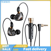 เฮดโฟนแบบเสียบหูหูฟัง KT02 3.5มม. พร้อม Earphone HiFi ไมโครโฟนเบสสำหรับการสตรีมหูฟังคาราโอเกะ