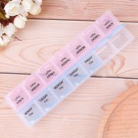 1Pc 7 Days Pill Medicine Box Weekly Tablet Holder Storage Organizer Container Case Pill Box Splitters Medicine  First Aid Storage