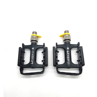 1 Pair Bicycle Pedal for Brompton Folding Bike Pedal Quick Release Steel Axis 3 Bearing Reflective Safe Riding