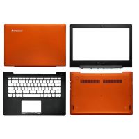 แล็ปท็อปสีส้มใหม่สำหรับ Lenovo Ideapad S41-70 S41-75 S41-35 U41-70ปกหลัง LCD/ฝาปิดโน้ตบุค/ที่พักเท้า/เคสด้านล่าง⚡️?