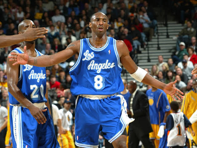 Los Angeles Lakers Blue 8 Kobe Bryant Vintage Jersey