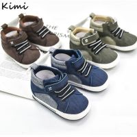 COD DSFGREYTRUYTU Baby Shoes Boy Toddler Walking Shoe Infant Casual Non-Slip Soft Bottom Canvas Shoes First Walkers 0-18 Months