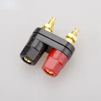 ;[-[; Speaker Terminal Connector (4Red +4Black)  Binding Post Pure Cupper -Plated HIFI Amplifier Banana Socket