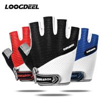 ☍卍✒ Breathable Half Finger Cycling Gloves Anti Slip Pad Motorcycle MTB Road Bike Gloves Men Women Sports Bicycle Gloves