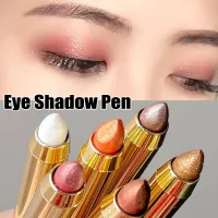 High-Gloss Eye Shadow Pen Beaded Fine Flash Outline Brightening Double-Headed Stick One-Click Molding