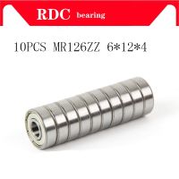 10 PCS MR126ZZ L-1260 MR126-2RS 6x12x4 mm 6x12x4 mm Miniature MR126 ZZ Ball Bearings L-1260ZZ MR126z