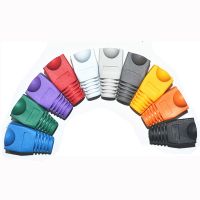 【CW】 RJ-45 CAT6 CAT5e Cap Ethernet Network Cable Plugs RJ45 Caps 5 protective sleeve multicolour