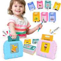 เด็กเรียนรู้ของเล่นเด็กวัยหัดเดิน Early Education เกมภาษา Talking Flash Cards Kids Electronic English Books Learning Language Toy