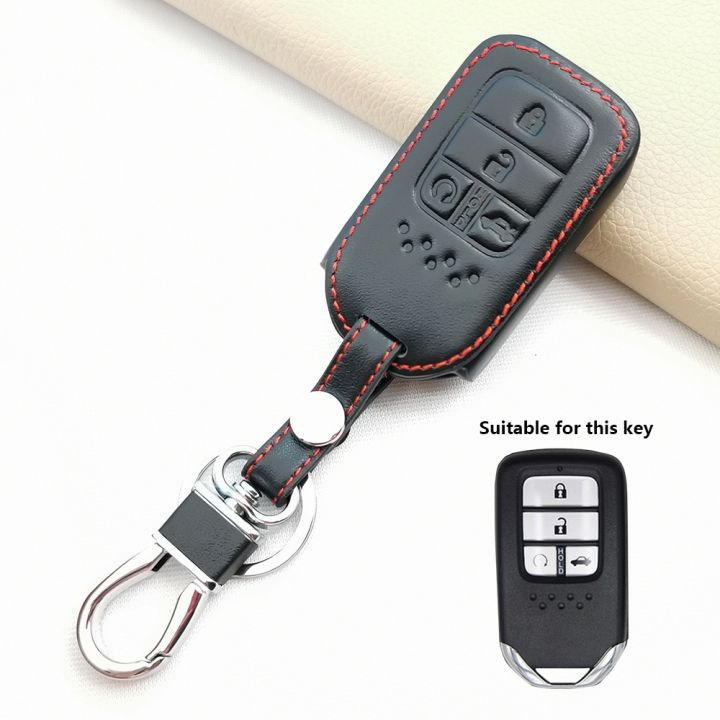 for-honda-civic-hrv-crv-xrv-cr-v-crider-odyssey-pilot-fit-accord-freed-jazz-hot-sale-100-leather-key-chain-cover-case-holder