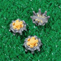 1pc Reactive Rubber Fast Rotating Nail Golf Golf Spikes Twist Grey / Yellow Spikes Soft Spikes