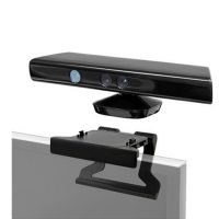 【┋】 Rangdhanu Express ที่ยึดขาตั้งพลาสติกสีดำสำหรับใส่คลิปหนีบทีวีเหมาะสำหรับ Microsoft Xbox Kinect Sensor