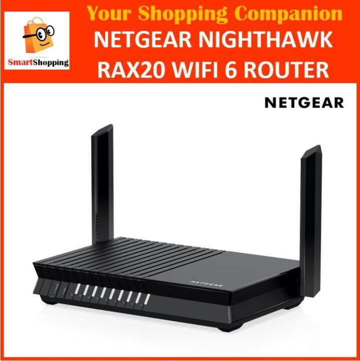 Netgear Nighthawk AX4 4Stream Wifi 6 Router (RAX20) AX1800 Wireless