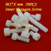 50PCS YT435 M3 x X mm Nylon screw Plastic screw Pan Plastic Head Screw Round head cross pan head screws Plug