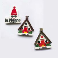 Portugal Souvenir fridge Magnets La-plagne Madeira Lapland Madland Islands Norway 3D  Resin Refrigerator Magnets Home Decoration  Power Points  Switch