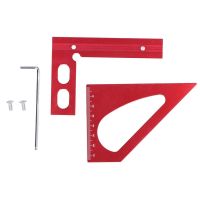 [QQL Hardware Tools]1 110มิลลิเมตรอลูมิเนียมอัลลอยด์ไม้บรรทัดมุม45 90องศามุม Mitre ไม้โปรแทรกเตอร์มัลติฟังก์ชั่เครื่องมือวัดสำหรับเครื่องมืองานไม้