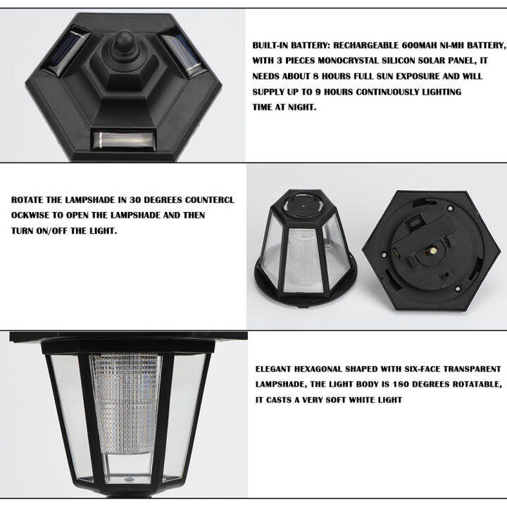 led-โคมไฟ-โซล่าเซลล์-ไฟหัวเสา-โคมไฟติดผนัง-พลังงานแสงอาทิตย์-กันน้ำ-ติดตั้งง่าย-โคม-ไฟled-ไฟทาง-ไฟสนาม-ไฟโซล่าเซลล์-ไฟติดรั้ว