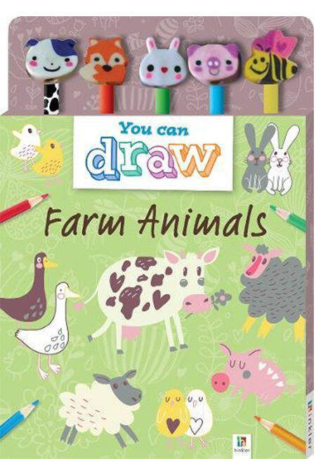 Sách - You Can Draw: Farm Animals 5-Pencil Set - Phương Nam Book Sách - You Can Draw: Farm Animals 5-Pencil Set - Phương Nam Book
